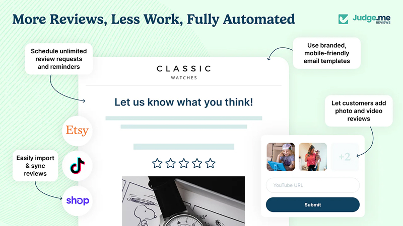Judge.me - AI reviews and social proof tool for Shopify stores