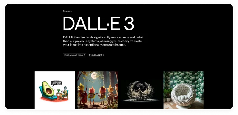 DALL·E - AI image generation tool for Shopify stores