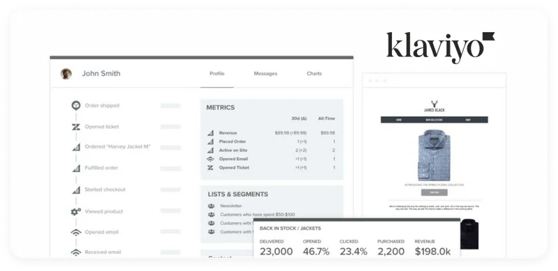 Klaviyo - AI email marketing tool for Shopify stores