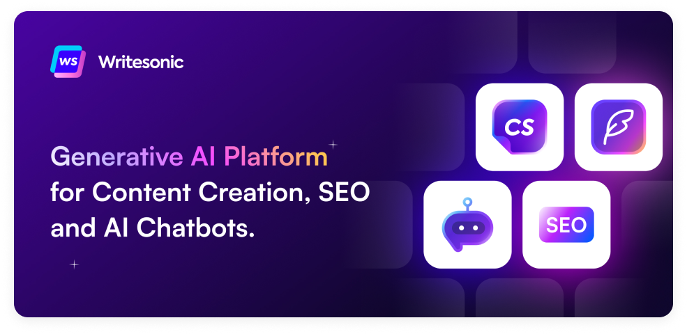 Writesonic - AI content and SEO tool for Shopify stores